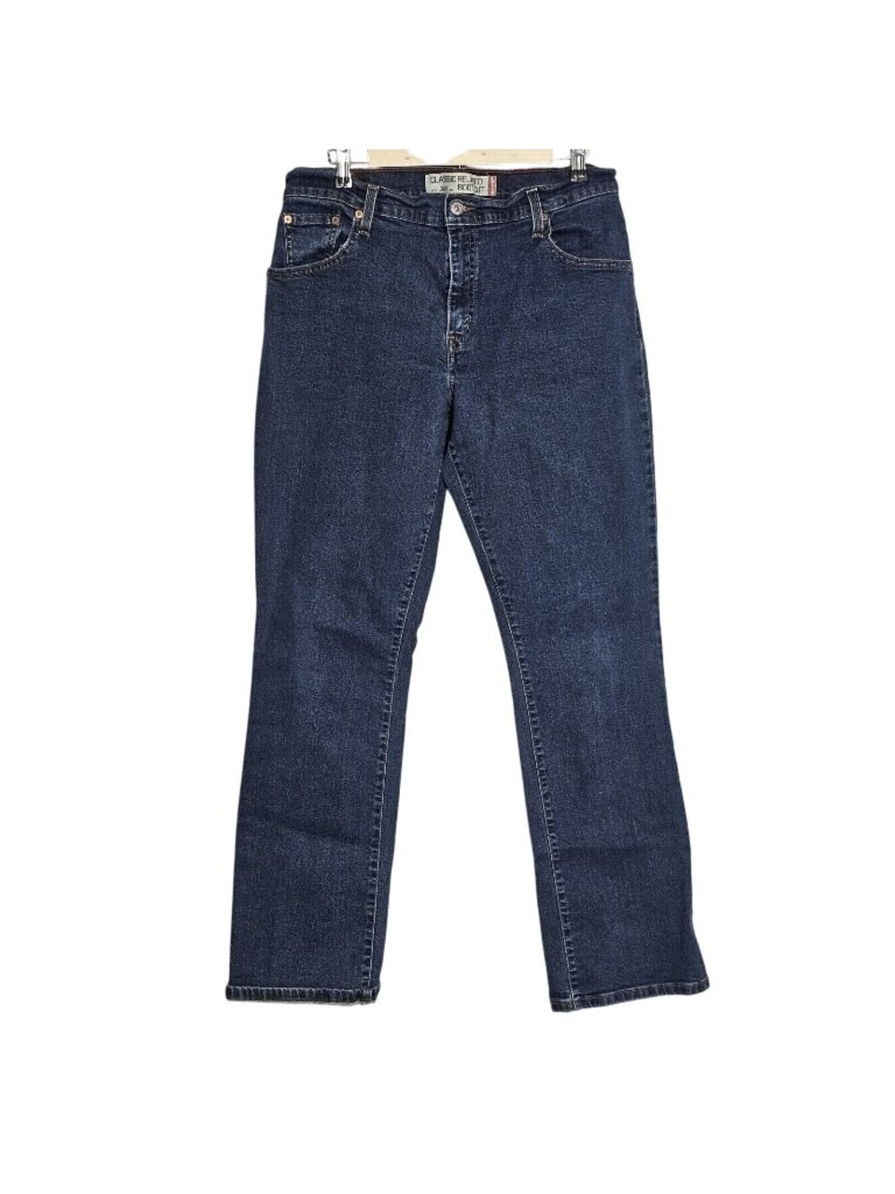 (A1339) Levis Womens Classic Bootcut Jeans Size W31 L30 Dark Wash Denim